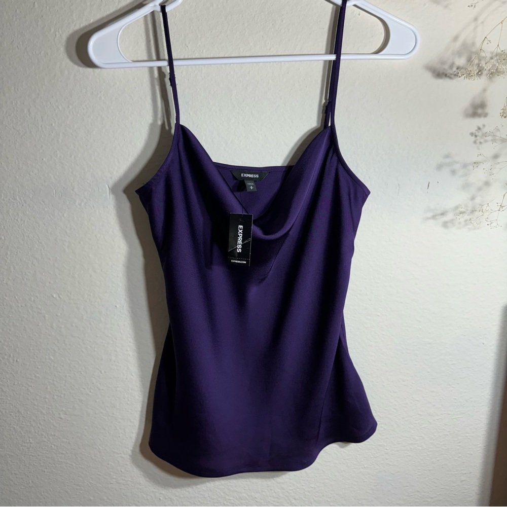 NWT Express Purple Spaghetti Strap Tank Top
